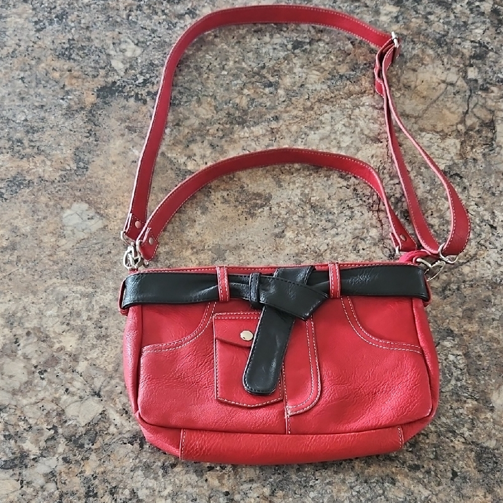 Espe Vegan Stylish Red and Black Women's Bag